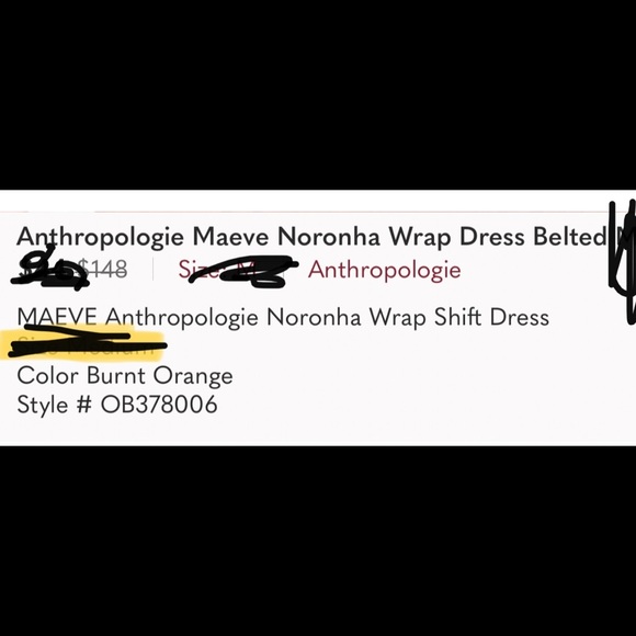 Anthropologie Maeve Noronha Wrap Dress Belted - Picture 14 of 14